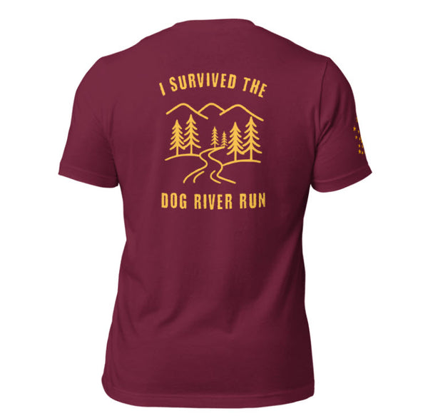 I SURVIVED THE DOG RIVER RUN - SHORT-SLEEVE T
