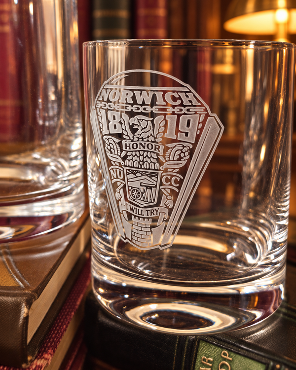 BROTHERS OF THE HILL DECANTER & FOUR-GLASS SET