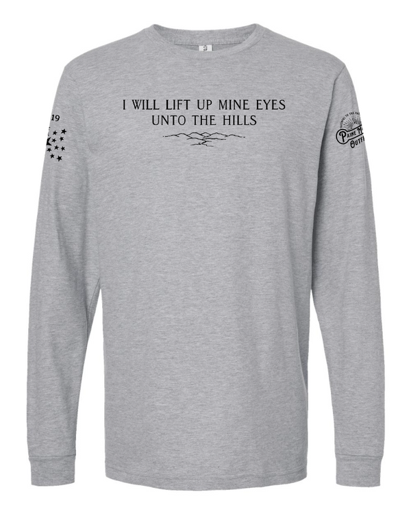 I WILL LIFT UP MINE EYES LONG-SLEEVE T