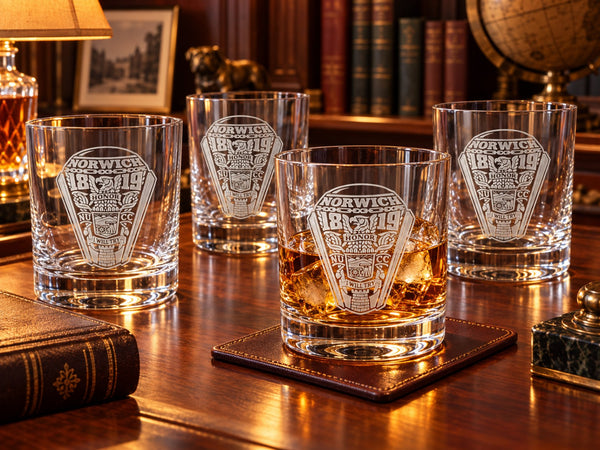 NUCC CADET RING - WHISKEY GLASSES - SET OF 4