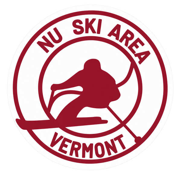 NU SKI AREA - 3" STICKER