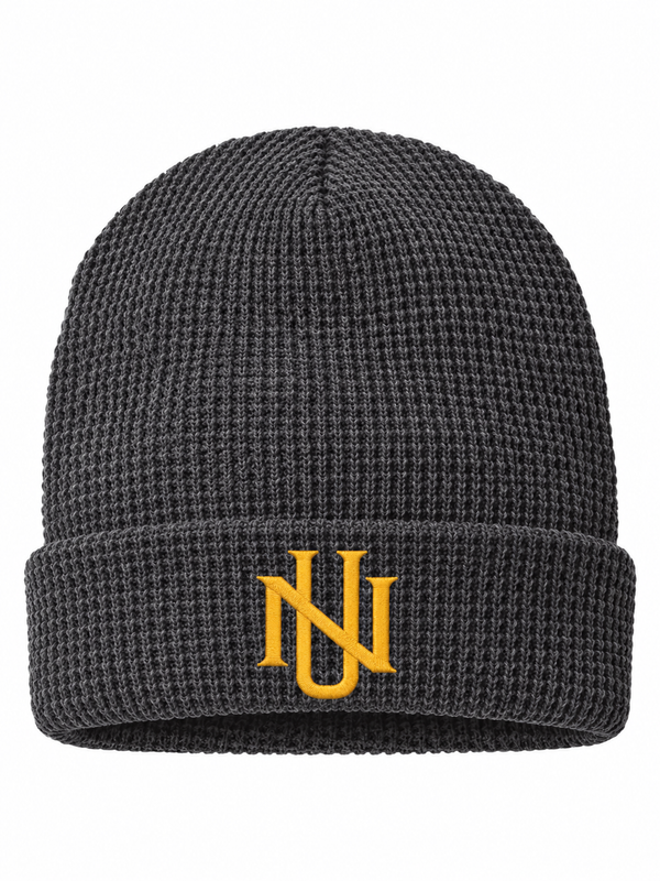 WAFFLE CUFFED BEANIE - CROSSED NU (PREORDER)