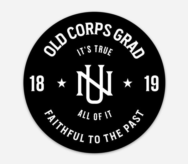 OLD CORPS GRAD - STICKER