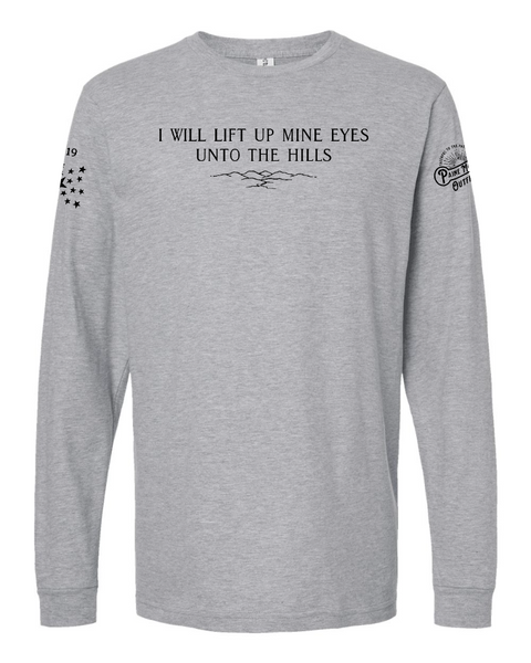 I WILL LIFT UP MINE EYES - LONG-SLEEVE T